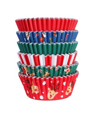 PME PME Cupcake Vormpjes Kerst Assortiment 100st