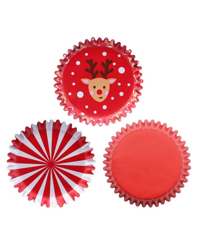 PME PME Cupcake Vormpjes Kerst Assortiment 100st