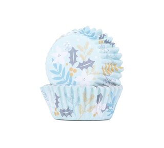 PME PME Foil Baking Cups Bloemige feestdagen pk/30