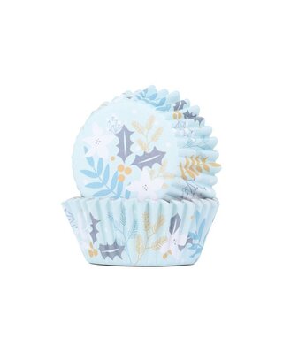 PME PME Foil Baking Cups Bloemige feestdagen pk/30