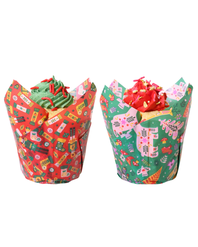 PME PME Kerst Tulpmuffinvormpjes - Betoverd (24 stuks)