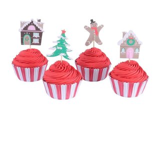 PME PME Gingerbread Village Christmas Cupcake Set