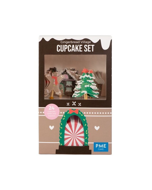 PME PME Gingerbread Village Christmas Cupcake Set