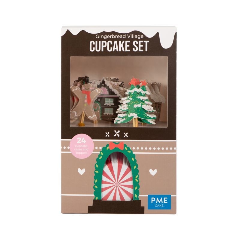 PME PME Gingerbread Village Christmas Cupcake Set