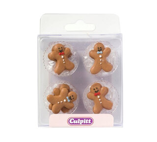 Culpitt Culpitt Suikerdecoratie Gingerbread Poppetje 25mm 12st.