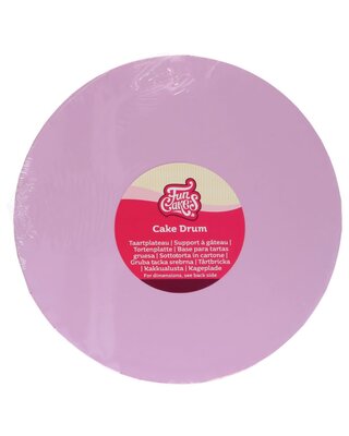 Funcakes Cake Drum Rond Pastel Paars Ø 25 cm