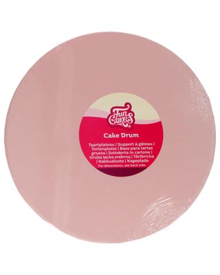 Funcakes Cake Drum Rond Pastel Roze Ø 25 cm
