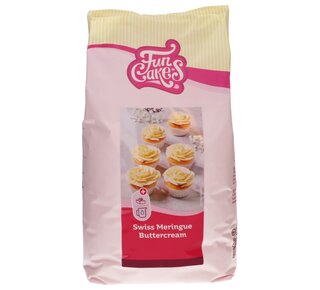 Funcakes Mix voor Swiss Meringue Botercrème 4 kg