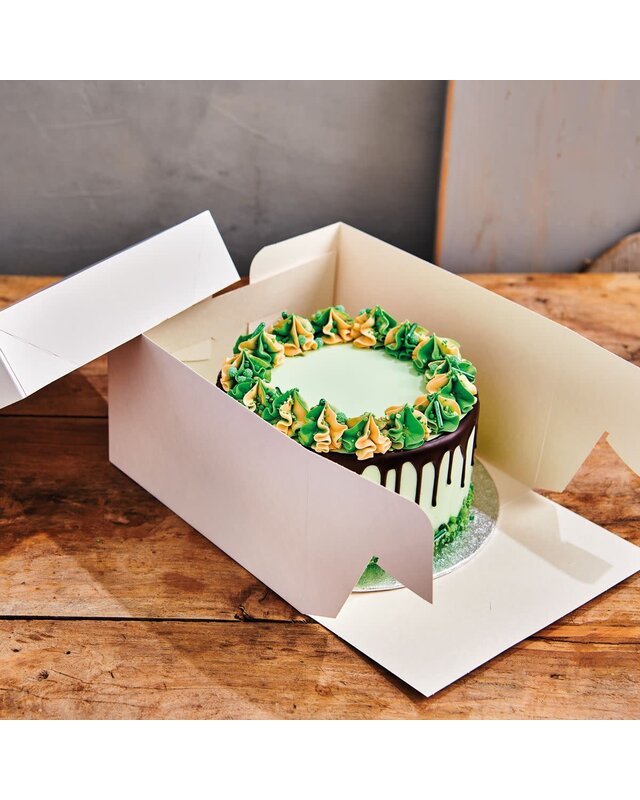 Funcakes Zwanehals Taartdoos Wit 32x32x8cm ZV G5