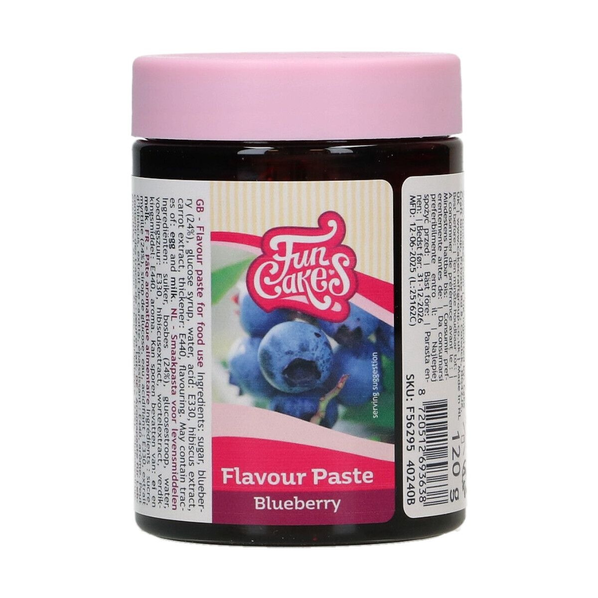 Funcakes Smaakpasta -Bosbes- 120g