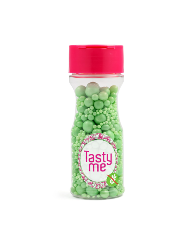 tastyme Suiker Parels  Sprinkles mix groen 70g - glutenvrij