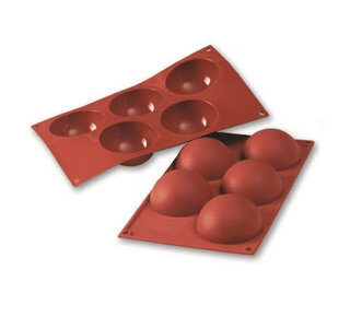 silikomart Siliconen Bakvorm Halve Bol Ø80h40mm (5)