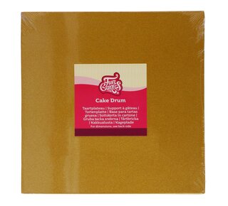 Funcakes FunCakes Cake Drum Vierkant 30,5cm -Goud-