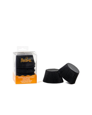 decora Jumbo baking cups 55 X 45 mm zwart 60st