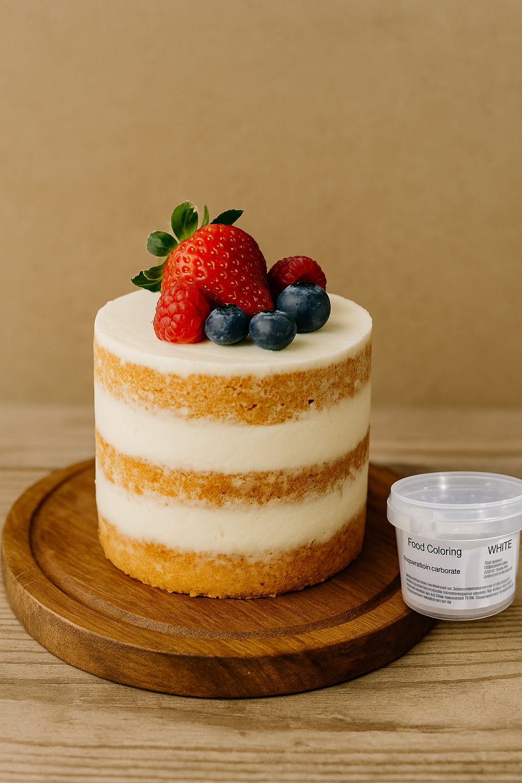 Taartdecoratief E170 white powder / E170 witte kleurpoeder