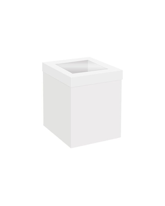 Simply Making Simply Making Hoge Cake Box Venster Wit 20 x 20 x 25 cm