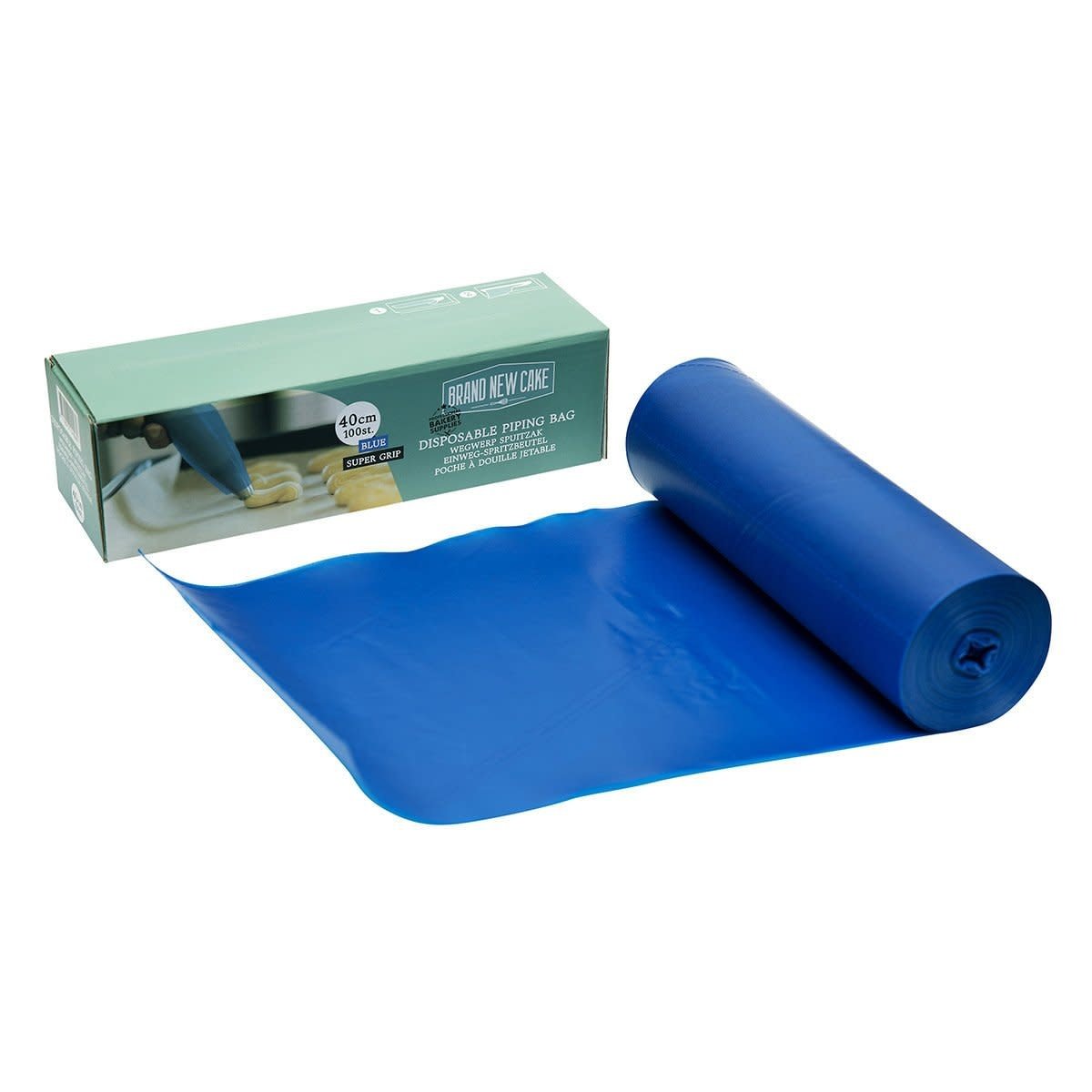 Brand New Cake Wegwerp Spuitzak Super Grip 40cm Blauw 100st