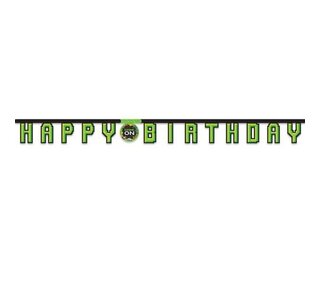 Letterslinger ’Happy birthday’ gaming party (216cm)