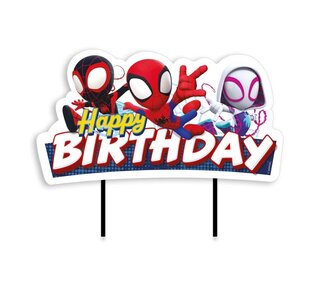 dekora Dekora Spidey Hero Happy Birthday Cake Topper 17 cm