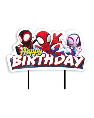 dekora Dekora Spidey Hero Happy Birthday Cake Topper 17 cm