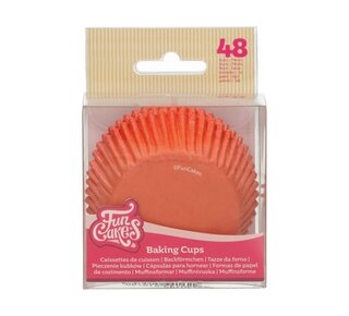 Funcakes FunCakes Cupcakevormpjes Oranje pk/48