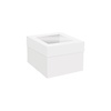 Hoge Cake Box  met venster Wit 15x15x15 cm zv