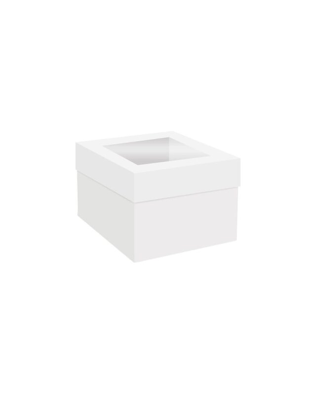 Simply Making Simply Making Hoge Cake Box Venster Wit 15 x15 x15 cm