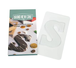 Brand New Cake Chocoladeletter Vorm 150g Letter S