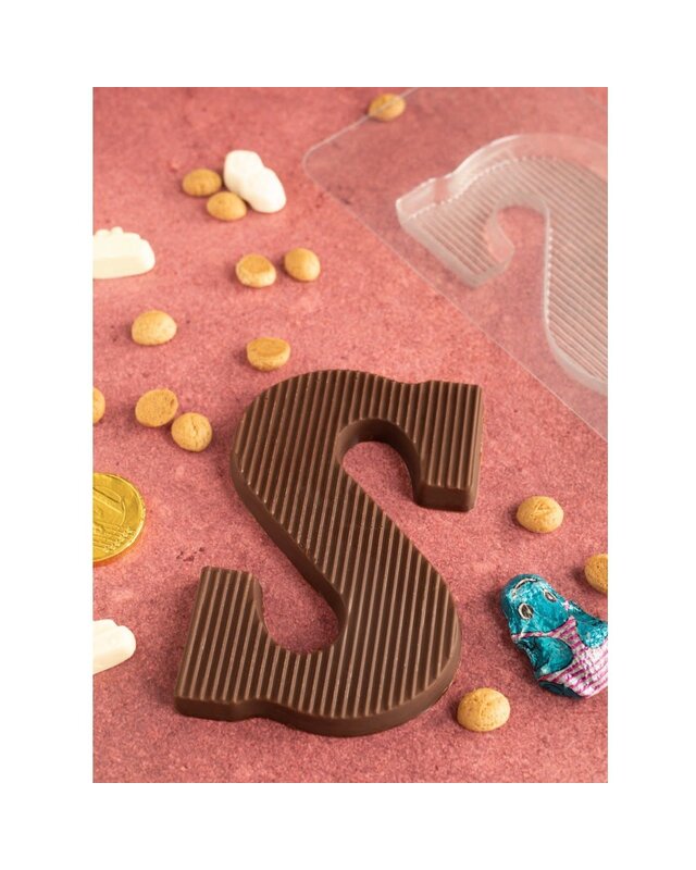 Brand New Cake Chocoladeletter Vorm 150g Letter S