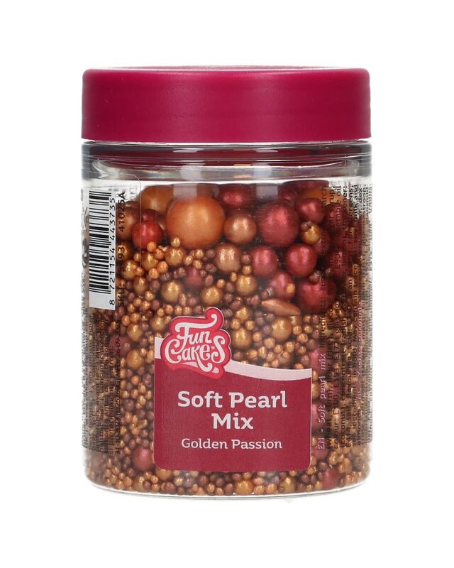Funcakes FunCakes Soft Pearls Mix Golden Passion 80 g