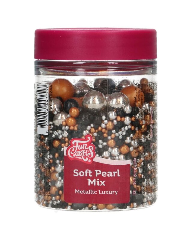 Funcakes FunCakes Soft Pearls Mix Metallic Luxury 80 g