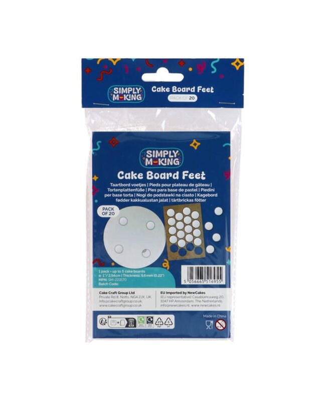 Simply Making Simply Making Cake Board Voetjes Rond pk/20