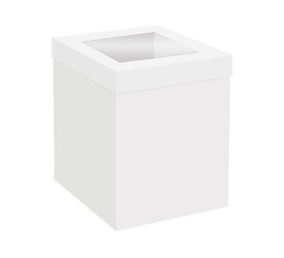 Simply Making Simply Making Hoge Cake Box Venster Wit 35 x 35 x 30 cm