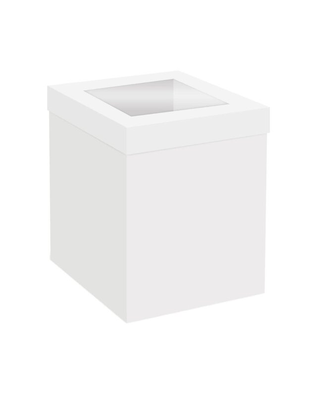 Simply Making Simply Making Hoge Cake Box Venster Wit 35 x 35 x 30 cm