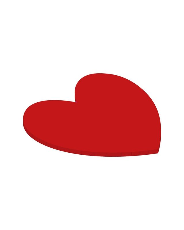 Simply Making Simply Making Matt Masonite Board Hart Rood 25 cm