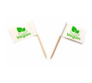 Vlagprikker Vegan 25st