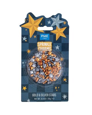 PME PME Sprinkle Charms Sterren Goud & Zilver