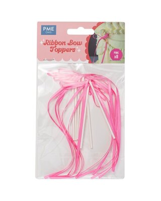 PME PME Taarttopper Bow Roze 8st.