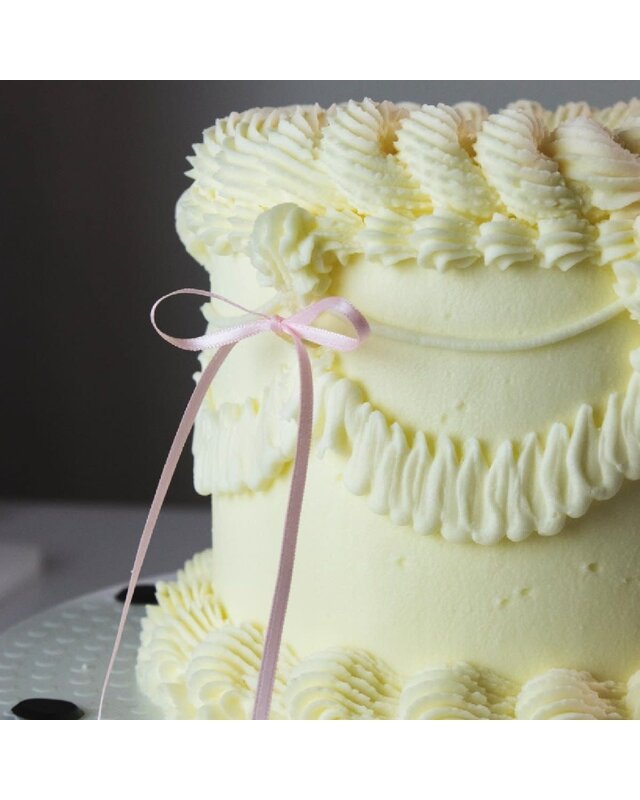 PME PME Taarttopper Lintstrik licht roze 8st.