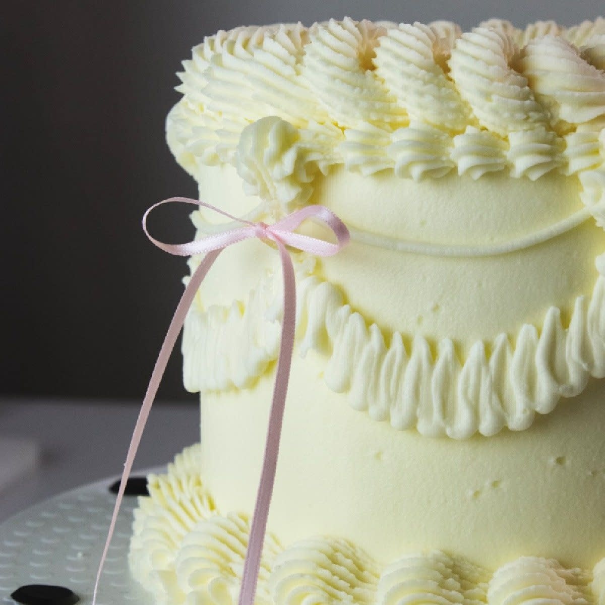 PME PME Taarttopper Bow licht roze 8st.