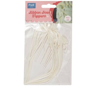 PME PME Taarttopper Bow wit  8st.