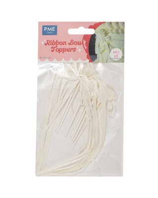PME PME Taarttopper Bow wit  8st.