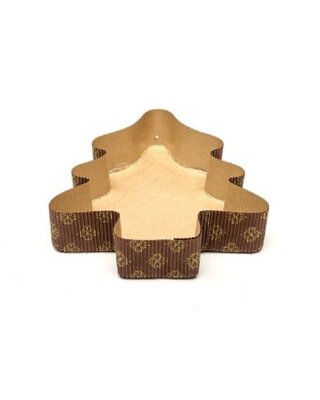 Bakvorm Karton Kerstboom 16x14x3,5cm (per stuk)