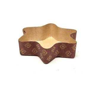 Bakvorm Karton Ster 12,8x8x3,5cm (per stuk)