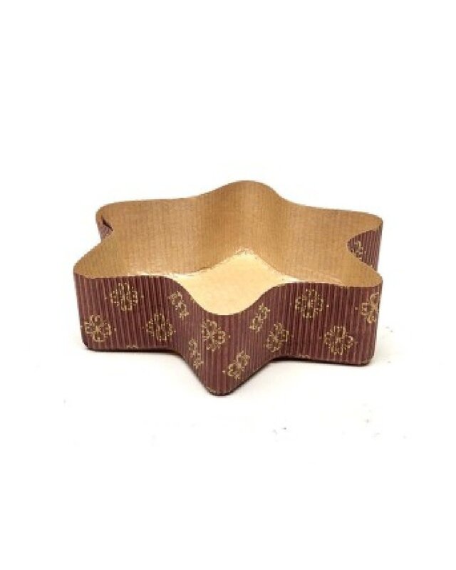 Bakvorm Karton Ster 12,8x8x3,5cm (per stuk)