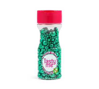 tastyme Metallic Pearls Sprinkles mix Groen 75g - glutenvrij