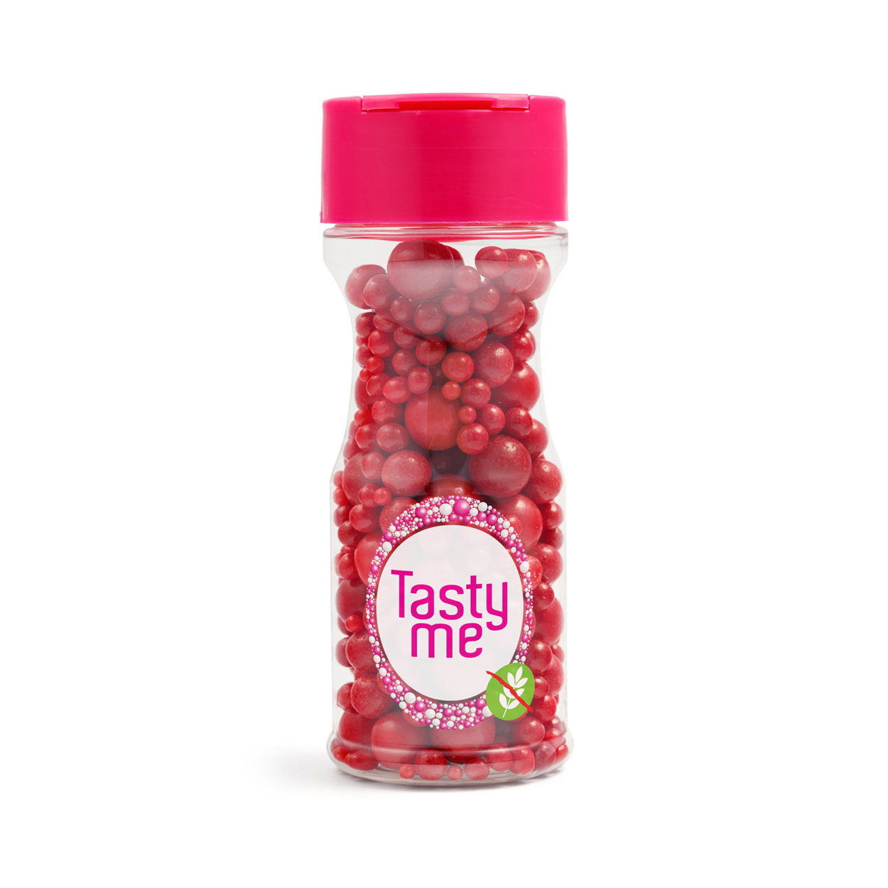 tastyme Suikerparels  Sprinkles mix rood 70g - glutenvrij