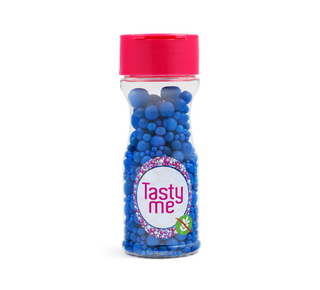 tastyme Suiker Parels  Sprinkles mix Royal Blue 70g - glutenvrij