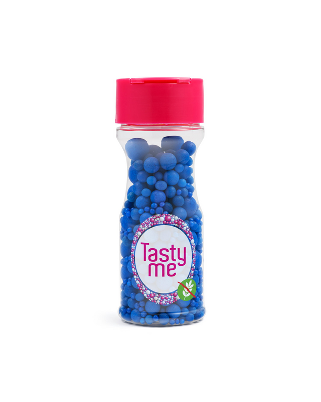 tastyme Suiker Parels  Sprinkles mix Royal Blue 70g - glutenvrij