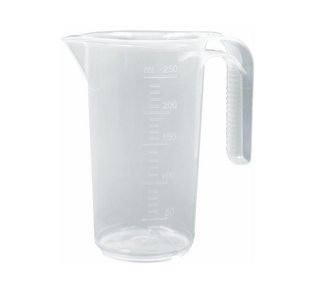 Maatbeker Kunststof, 0,25 liter